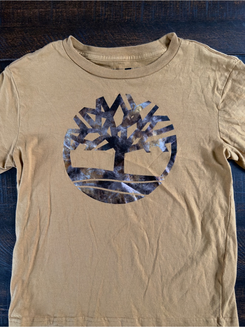 Timberland Mustard Yellow Logo Tee